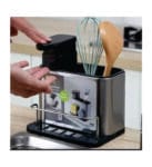 3 in 1 cutlery rack with soap dispenser