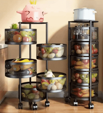 5 Rotary Fruit & Vegetable Trolley Rack