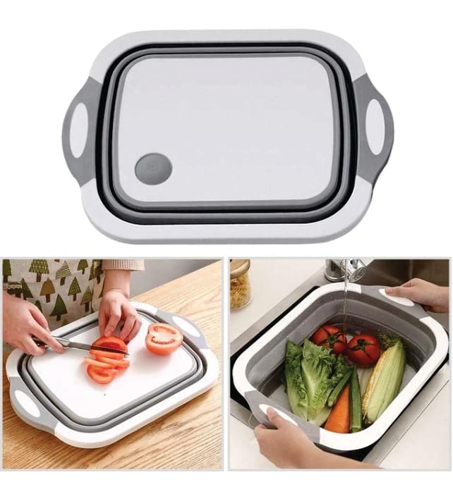 Multipurpose collapsible cutting board