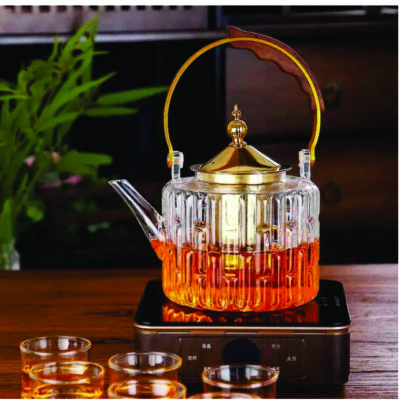 Portable kettle (Classy Transparent Glass Teapot)