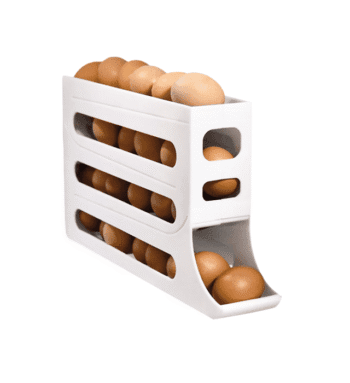 Sliding egg rack