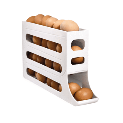 Sliding egg rack
