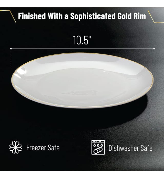 10.5 WHITE DINNER PLATE 1