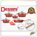 12PCS DESINI POT (Royal Non Stick Pot Cookware Set)