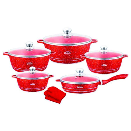 12PCS DESINI POT (Royal Non Stick Pot Cookware Set)