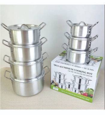 14PCS ALUMINIUM POT SET