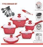 17PCS DESSINI CERAMIC COOKWARE SET