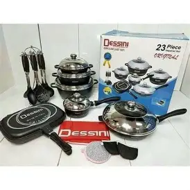23PCS DESINI POT (Non-Stick Granite Cooking Pot Frying Pan Set)
