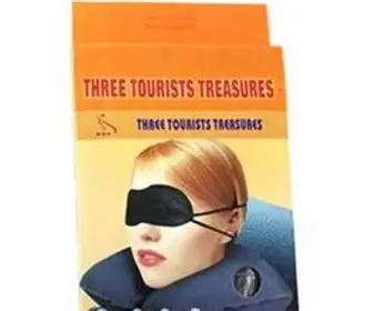 3 TOURIST TREASURES (3 in 1 Travel Three Tourists Treasures,3 in 1 Tourists Treasures Travel Pillow with Eyemask ,Ear Plugs.)