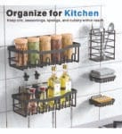5 in 1 bathroom organizer (Adhesive Shower Caddy, 5 Pack Rustproof Stainless Steel Bath Organizers With Large Capacity, No Drilling Shelves for Bathroom Storage & Home Decor)