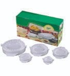5PCS MOULE 5PATE GM (PhantomSky Dumpling Maker 5 Pcs White Ravioli Pastry Skin Press Mold Set Plastic)