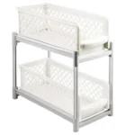 BASKET DRAWER (Portable 2 Tier Basket Drawers For Kitchen, Office)