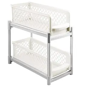 BASKET DRAWER (Portable 2 Tier Basket Drawers For Kitchen, Office)