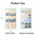 BRA AND PANTIES ORGANIZER (Closet Hanger Organizers,Closet Organizer, Hanging Storage, Oxford Cloth Closet Space Saver)