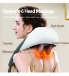 Big neck massager (Neck and Back Massager With Heat Electric Shoulder Massagers, Deep 5D Kneading Simulated Manual Massage)