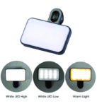 DOLLARAMA CUBE LED LIGHT (LED Selfie Light Rechargeable 3 Color Temperature Clip)