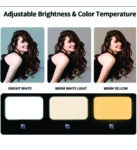 DOLLARAMA CUBE LED LIGHT (LED Selfie Light Rechargeable 3 Color Temperature Clip)