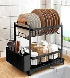 DRAINING RACK (Plate Rack With Water Drainer Channel)