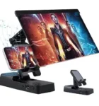 F19 Screen magnifier and detachable bracket (Mobile Phone 3D Magnifier Projector Screen with Bluetooth Speaker Foldable Phone Stand)