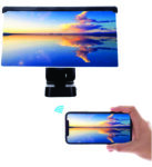 F19 Screen magnifier and detachable bracket (Mobile Phone 3D Magnifier Projector Screen with Bluetooth Speaker Foldable Phone Stand)