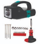FLASH LIGHT WITH TOOL BOX