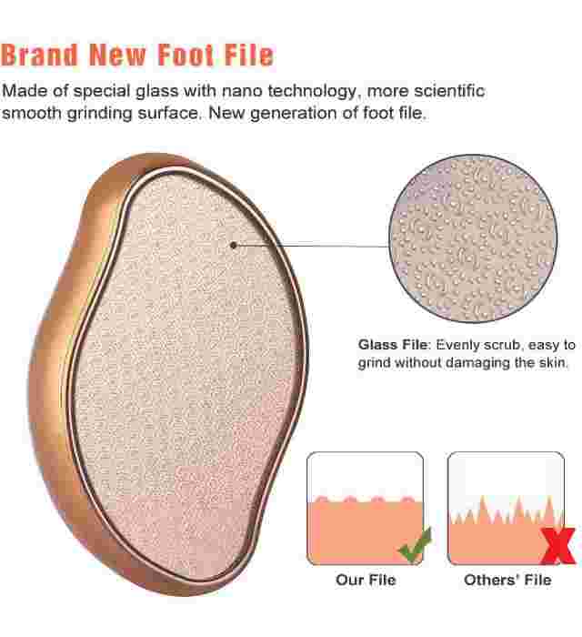FOOT GRINDING ARTIFACT (Glass File Callus Remover For Feet, Dead Skin, Callus Remover) 4