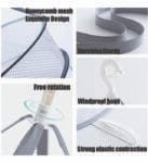 Foldable double layer drying basket