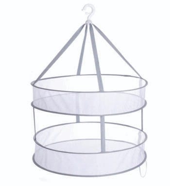 Foldable double layer drying basket