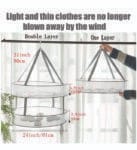 Foldable double layer drying basket