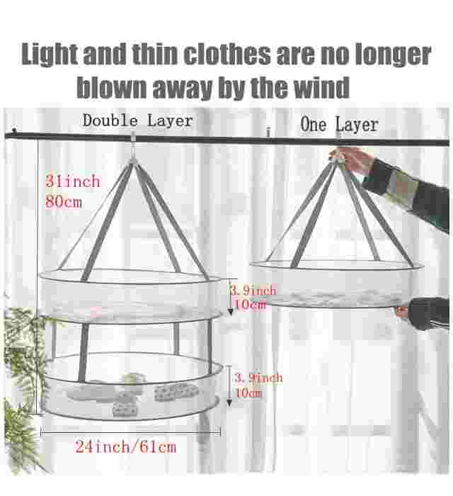 Foldable double layer drying basket 4