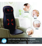 Full body massager (Neck and Back Massager with Heat, Full Back Kneading Shiatsu or Rolling Massage, Massage Chair pad with Height Adjustment, Back Massager for Neck and Shoulder)
