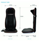 Full body massager (Neck and Back Massager with Heat, Full Back Kneading Shiatsu or Rolling Massage, Massage Chair pad with Height Adjustment, Back Massager for Neck and Shoulder)