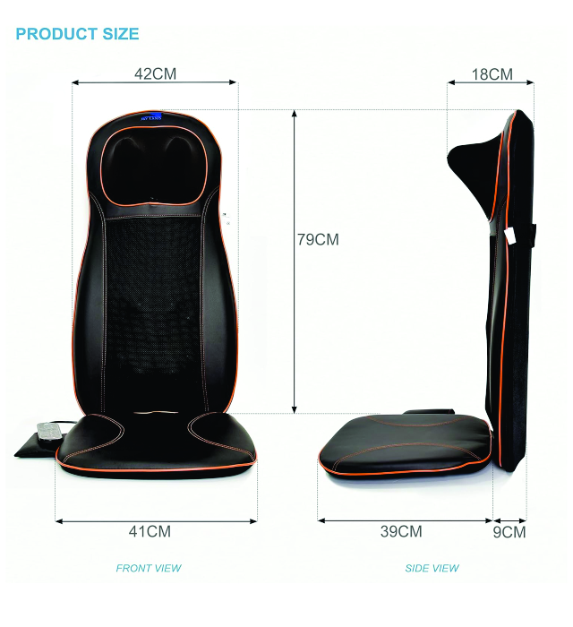 Full body massager (Neck & Back Massager with Heat, Full Back Kneading Shiatsu or Rolling Massage, Massage Chair pad with Height Adjustment, Back Massager for Neck and Shoulder) 6