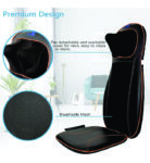 Full body massager (Neck and Back Massager with Heat, Full Back Kneading Shiatsu or Rolling Massage, Massage Chair pad with Height Adjustment, Back Massager for Neck and Shoulder)