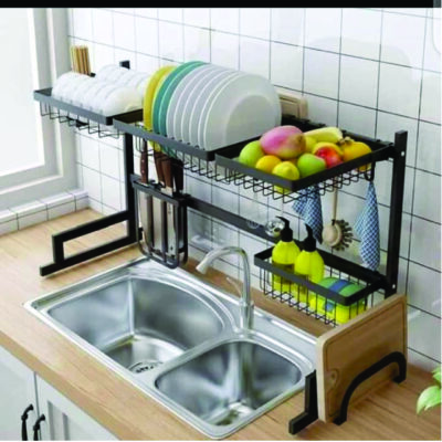 KITCHEN RACK (Over The Sink Dish Drainer/Dish Rack - 85cm)