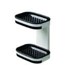 Layered soap dish (Wall Mounted Bathroom Punch-Free Soap Drain Box -2 Layer)