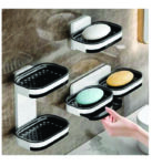 Layered soap dish (Wall Mounted Bathroom Punch-Free Soap Drain Box -2 Layer)