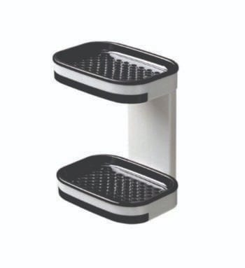 Layered soap dish (Wall Mounted Bathroom Punch-Free Soap Drain Box -2 Layer)