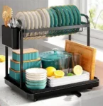 MODERN DISH RACK (Rustproof Dish Drainer Plate Rack for Kitchen Countertop)
