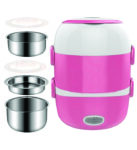 MULTIFUNCTION FOOD FLASK ( 3 Layer Electric Lunch Box)