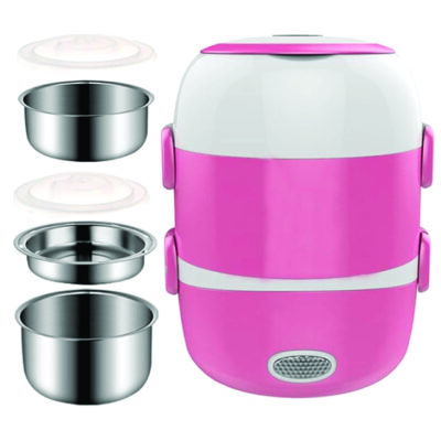 MULTIFUNCTION FOOD FLASK ( 3 Layer Electric Lunch Box)