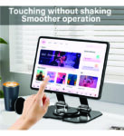 Metal tablet holder (Heavy-Duty Metal Tablet Stand Holder with 360 Degree Rotating Base)