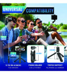 Mini selfie stick (40 Inches Extendable Selfie Stick Tripod with Detachable Bluetooth Shutter Remote)