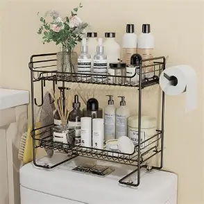 Multifunctional bathroom organizer
