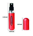 PERFUME AUTOMIZER (Portable 5ml Mini Atomizer Bottles, Refillable Perfume Spray, Scent Pump Case)