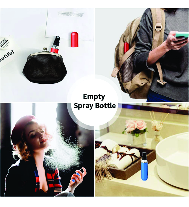 PERFUME AUTOMIZER (Portable 5ml Mini Atomizer Bottles, Refillable Perfume Spray, Scent Pump Case) 6