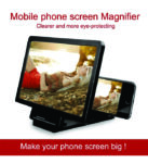 F19 Screen magnifier and detachable bracket (Mobile Phone 3D Magnifier Projector Screen with Bluetooth Speaker Foldable Phone Stand)