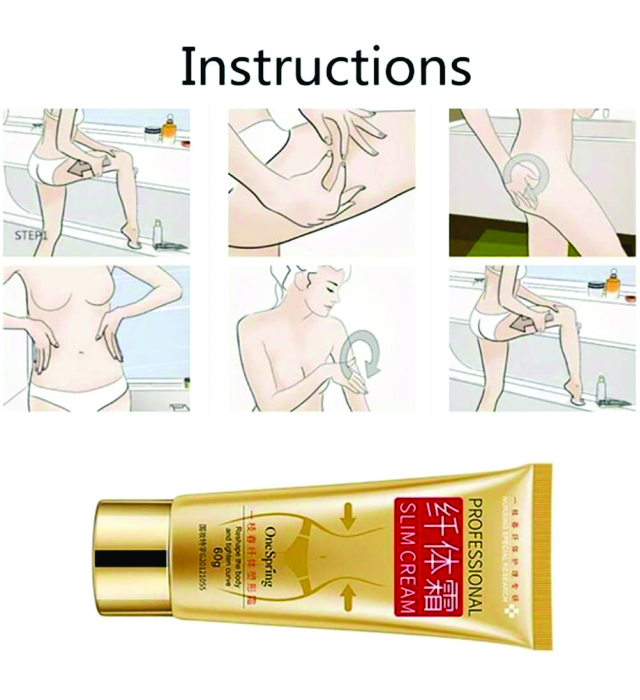 PROFESSIONAL SLIMMING CREAM (Cellulite Removal Cream, Pure Body Naturals Slim Cream Fat Burn Cream Professional Anti Cellulite Slimming Cream Muscle Relaxer) 3