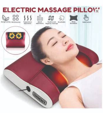 Pillow massager (Heads Relaxation Massage Pillow Electric Shoulder Back Heating Kneading therapy Neck Massage Vibrator Waist Leg Stress Relief)