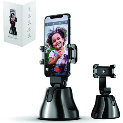 ROBOTIC SMART PHONE HOLDER (360 Rotation Smart face Tracking Tripod)